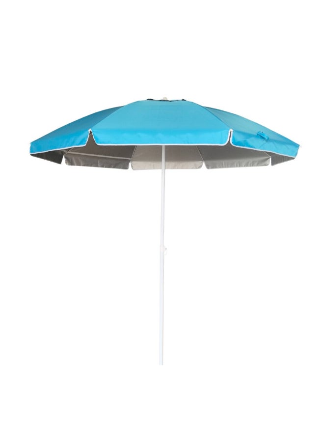 TWT UV Protection Beach Parasol with Sunshield Blue and White 2.1 m BU2134 - Image 3